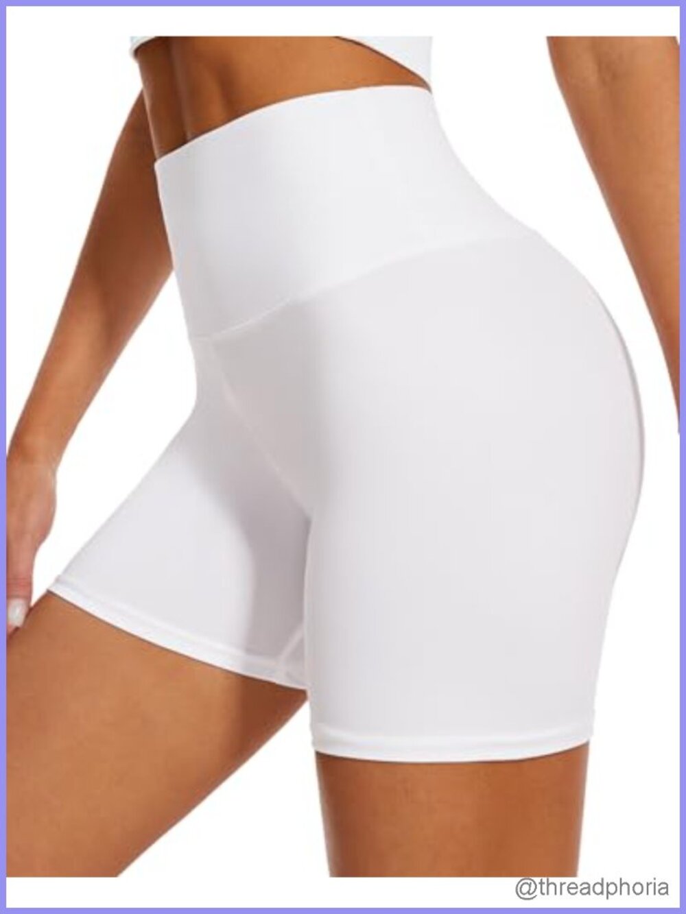 High Waisted Buttery Soft Biker Shorts for Women Tummy Control 5 Inch